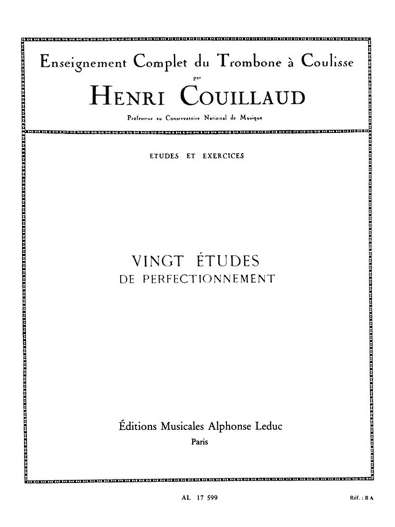 Etudes(20) De Perfectionnement